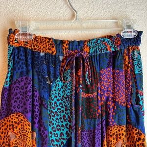 FARM Rio Midnight Leopard Pants Size S